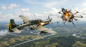 Leia mais sobre o artigo Super Tucano antidrones: o novo guardião dos céus entra em combate