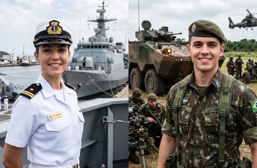 Oficial Temporário da Marinha (RM2) ou do Exército…
